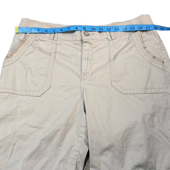 Lee Platinum Label EST 1889 Tan Shorts Women Size 16 Medium - Picture 7 of 13